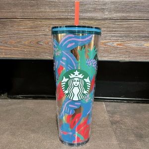 Summer blue top cold cup